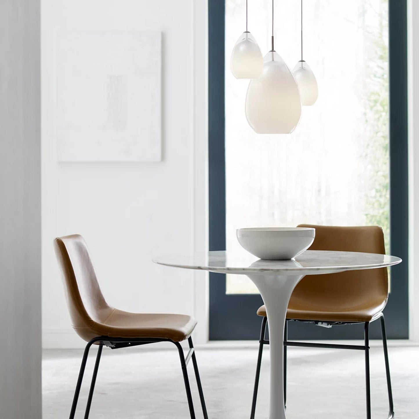 Alina Grand Pendant Light in living room.