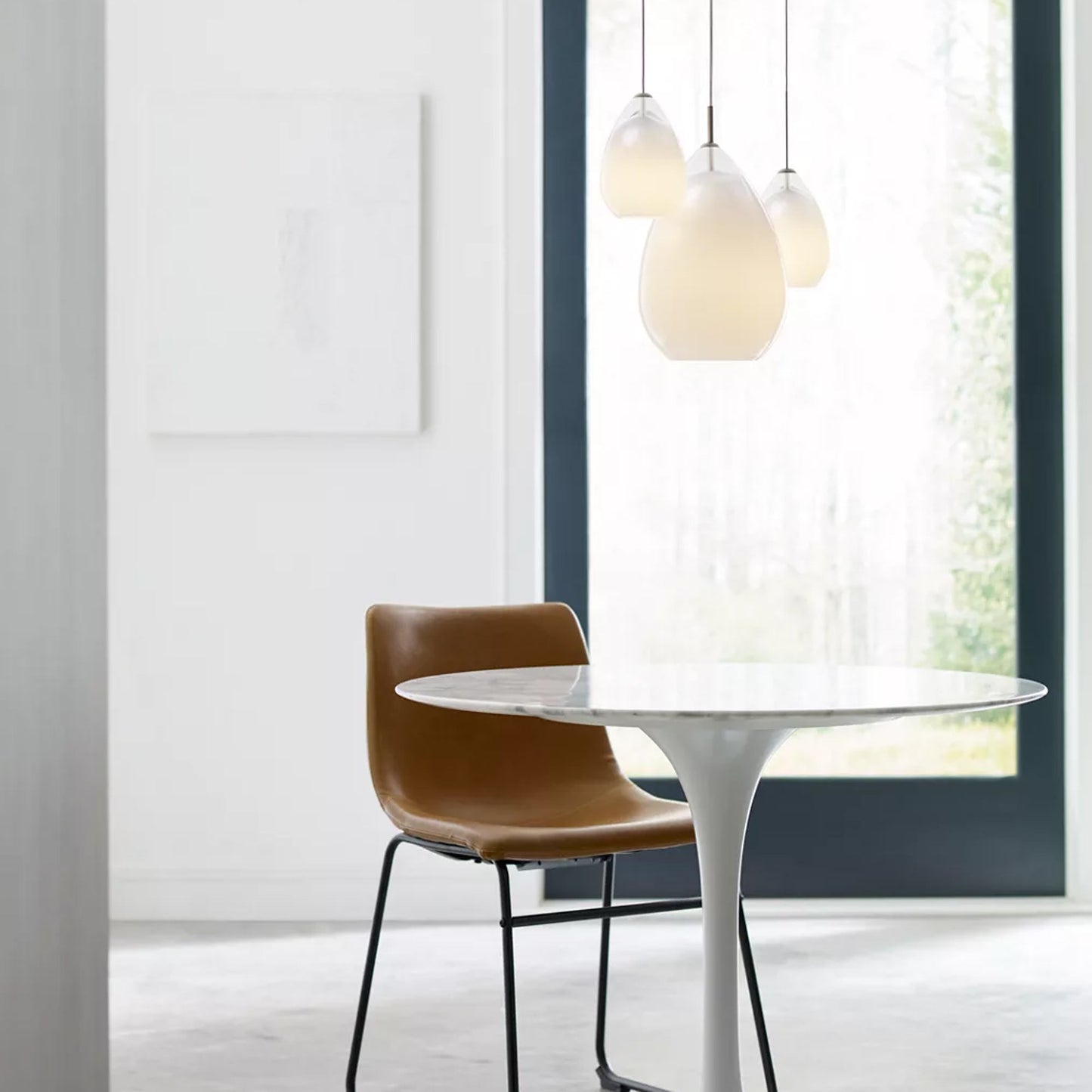 Alina Grand Pendant Light in living room.