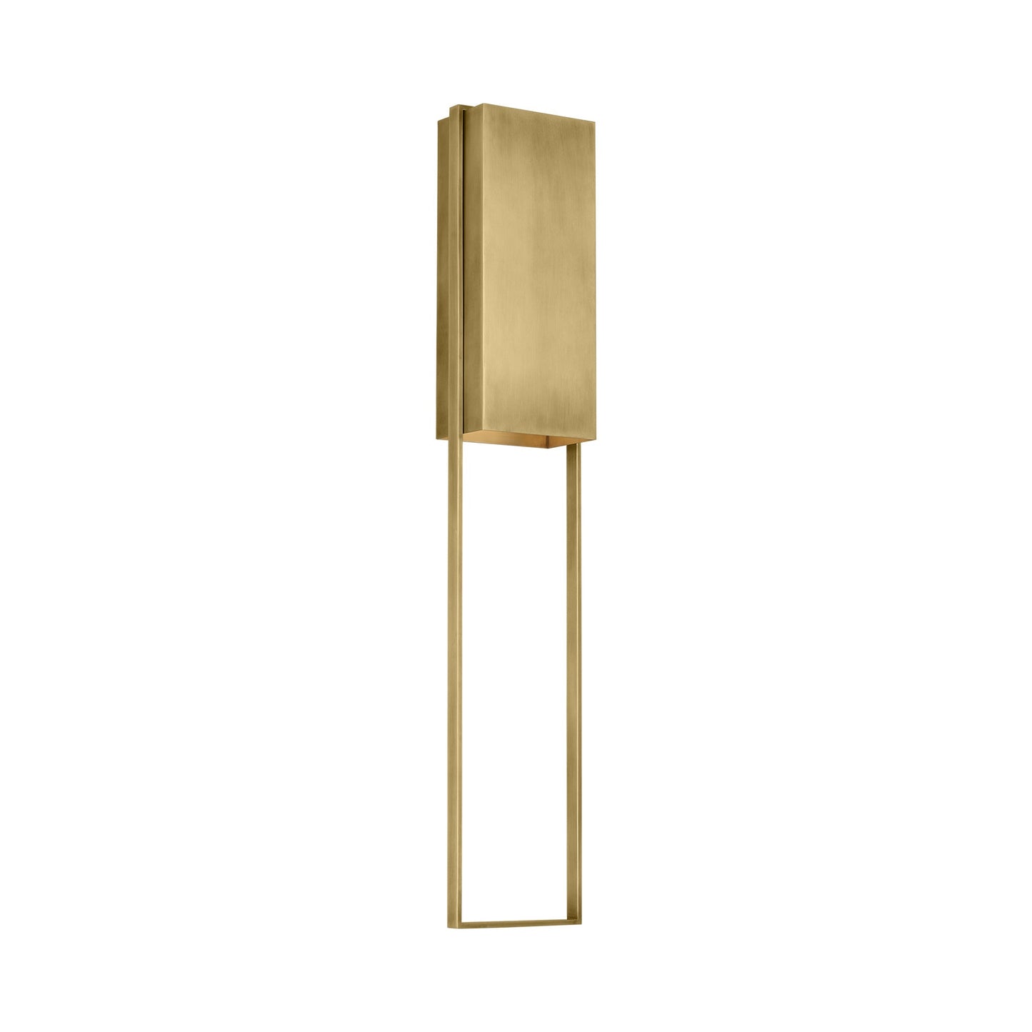 Alude Outdoor LED Wall Light in Hand-Rubbed Antique Brass (45-Inch).