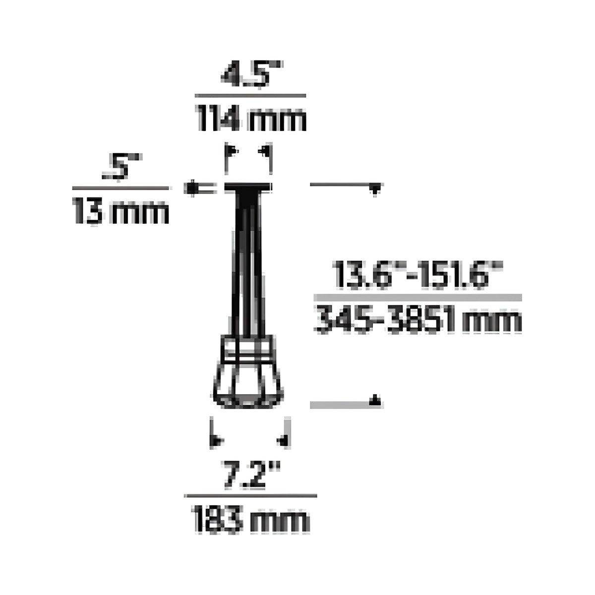 Alva 3-Light LED Pendant Light - line drawing.