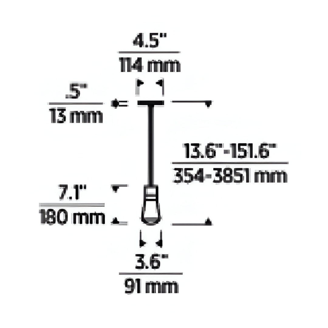 Alva LED Pendant Light - line drawing.