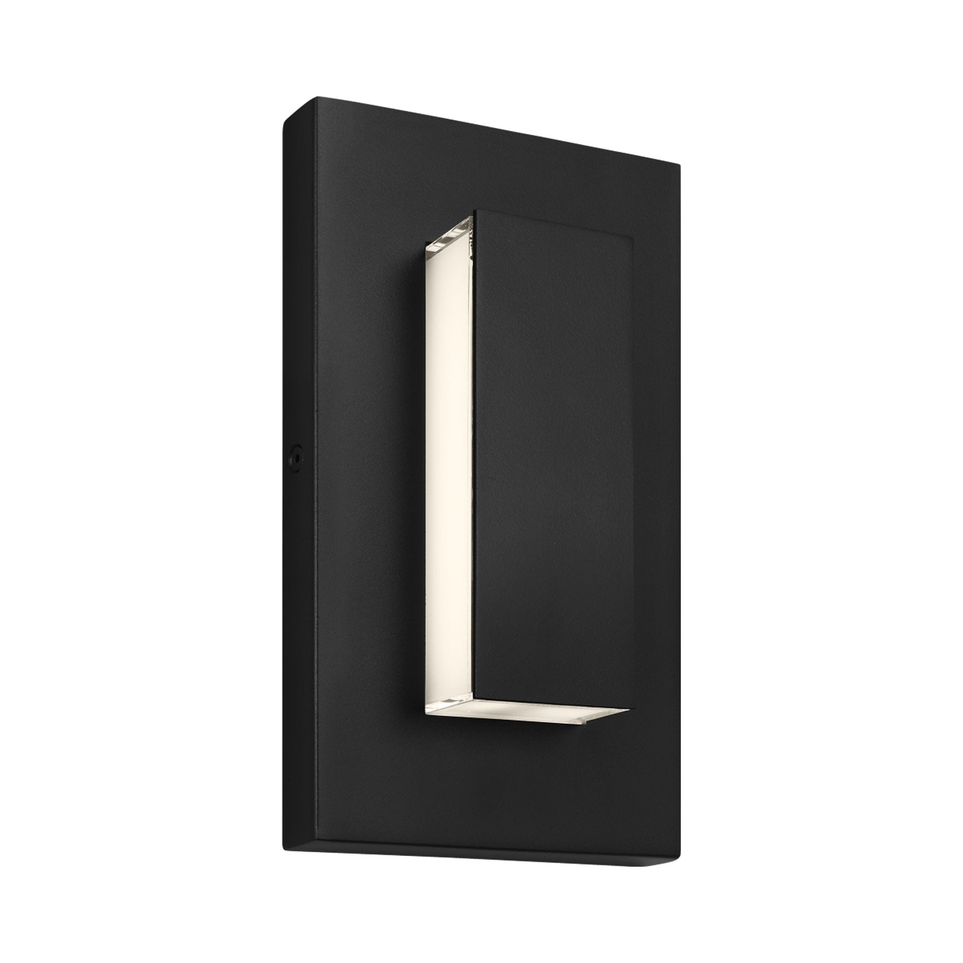 Aspen Outdoor LED Wall Light in Black (Small).