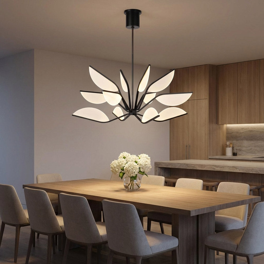 Belterra LED Chandelier in dining room.