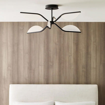 Belterra LED Semi Flush Ceiling Light in bedroom.