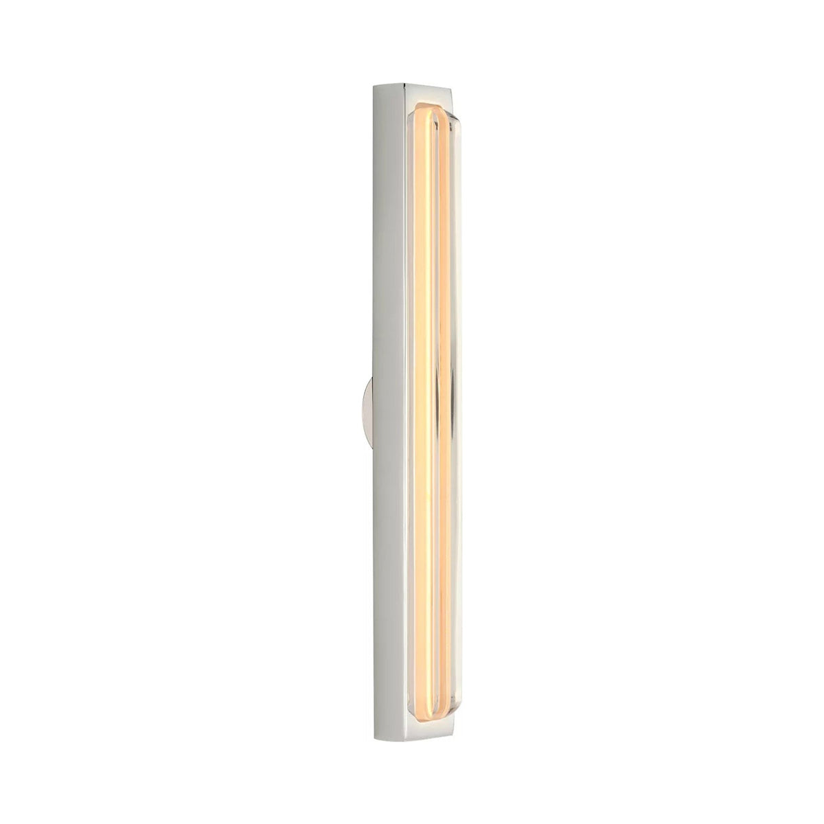 Bloccare LED Bath Vanity Light in Polished Nickel (12.9-Inch).
