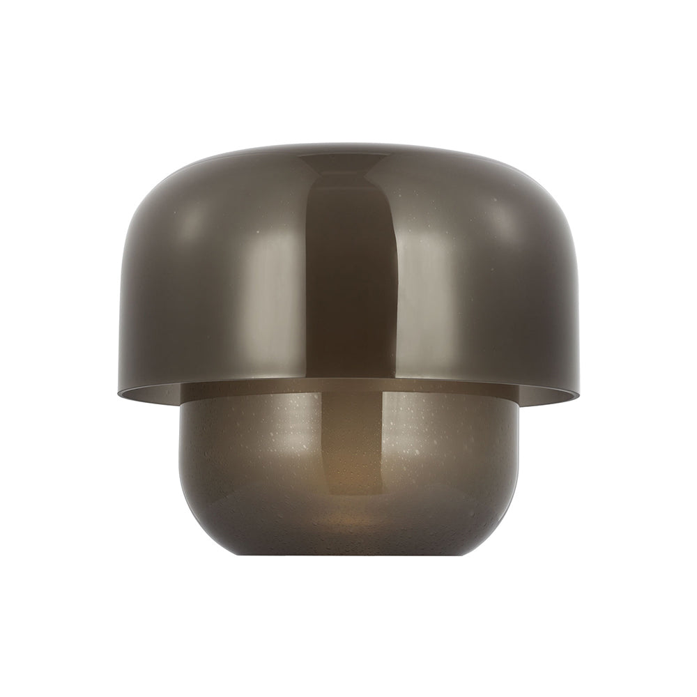 Bolete LED Table Lamp in Seeded Smoke (10.3-Inch).