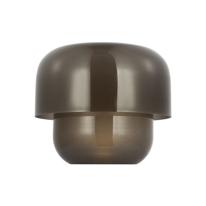 Bolete LED Table Lamp in Seeded Smoke (10.3-Inch).