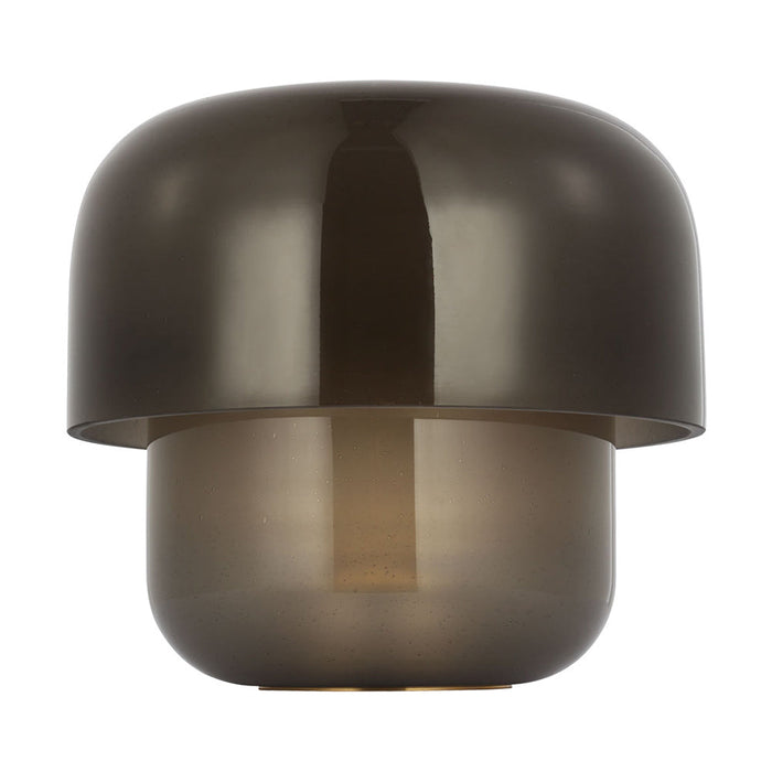 Bolete LED Table Lamp in Seeded Smoke (18-Inch).