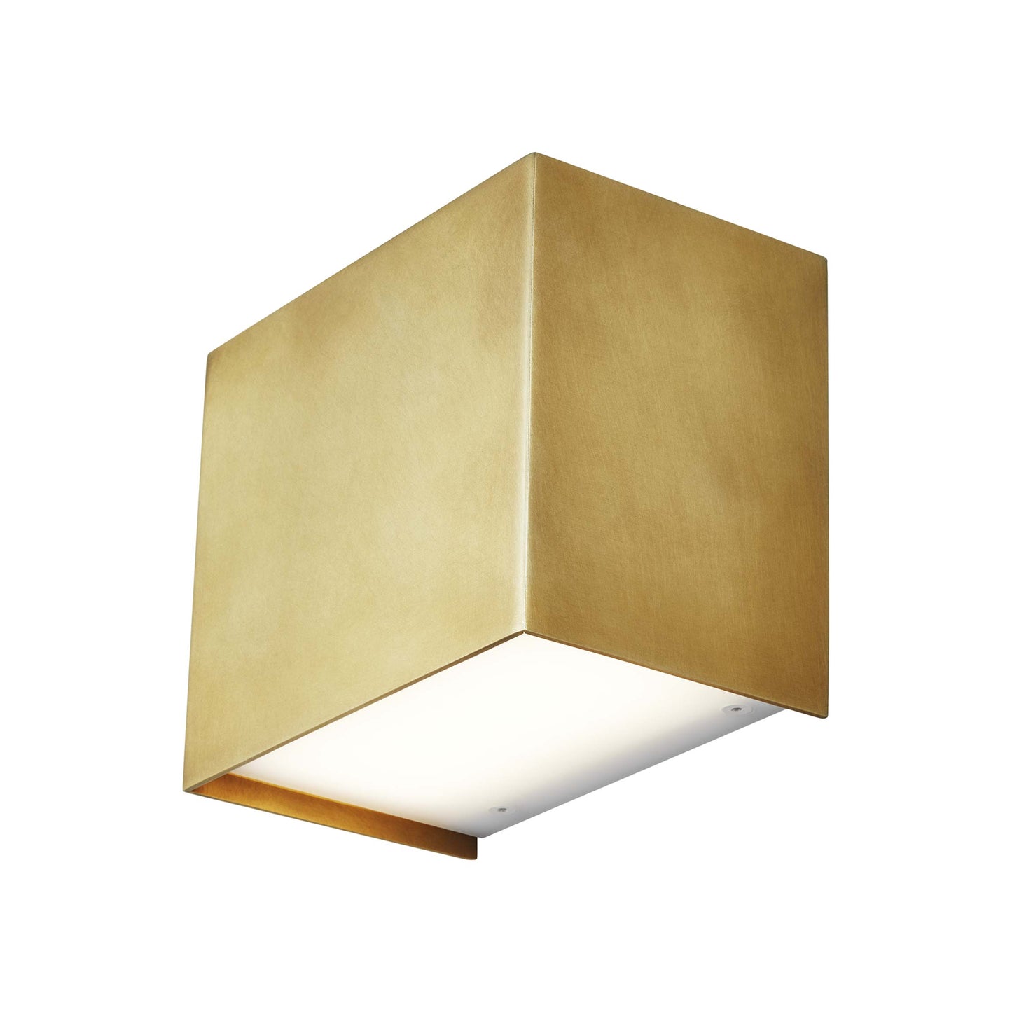 Brompton LED Wall Light in Natural Brass (Small).