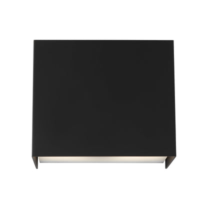 Brompton LED Wall Light in Nightshade Black (Small).