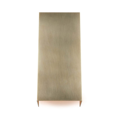 Brompton LED Wall Light in Natural Brass (Medium).