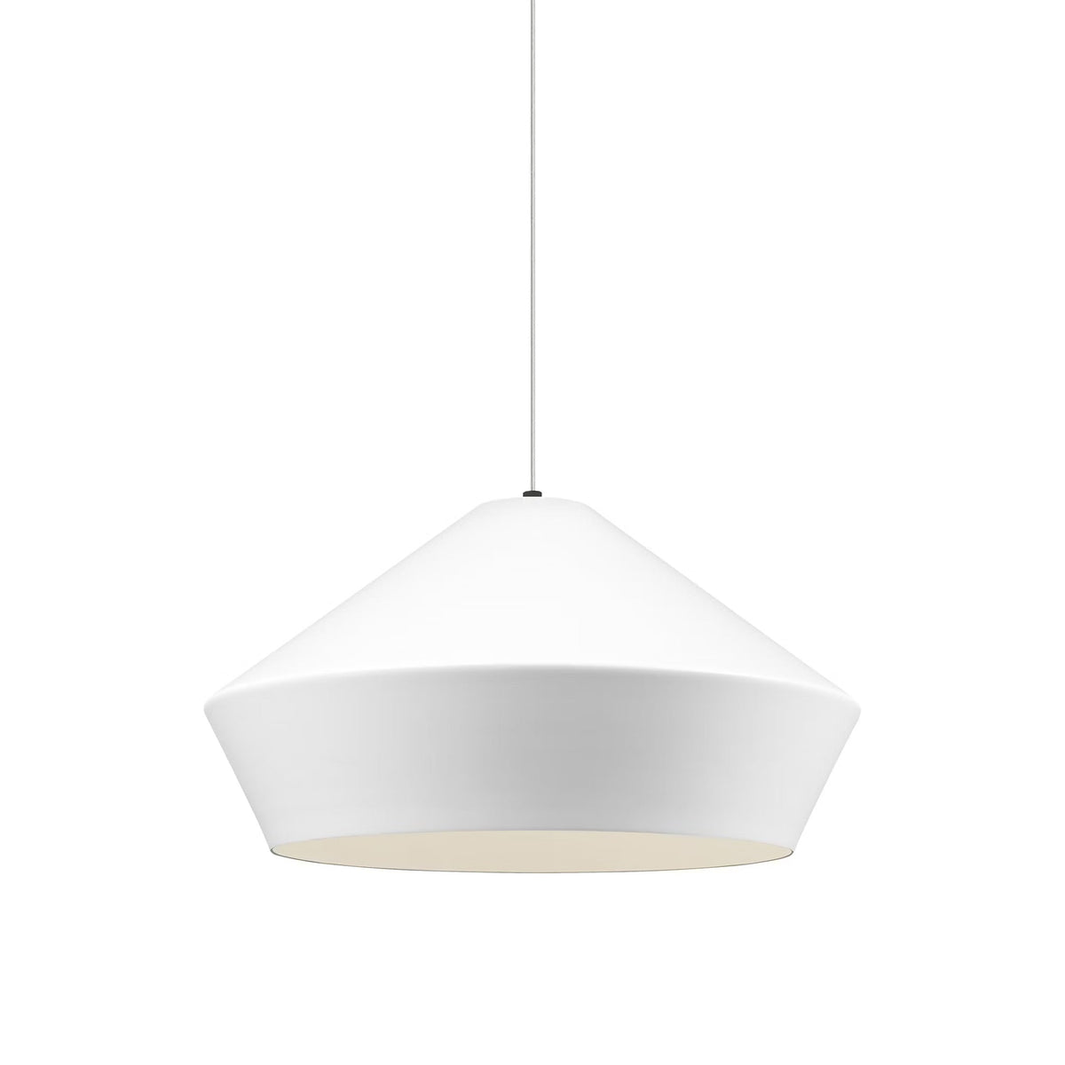 Brummel Grande Pendant Light in Black/Matte White.