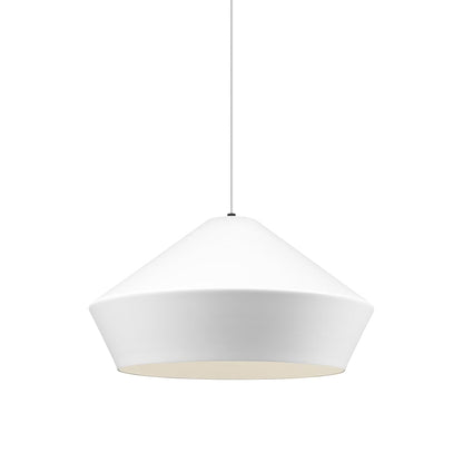 Brummel Grande Pendant Light in Black/Matte White.