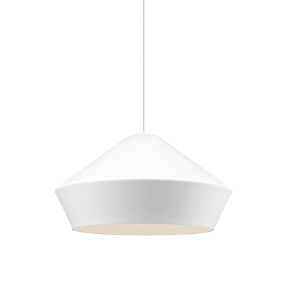 Brummel Grande Pendant Light in White/Matte White.