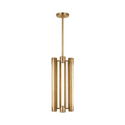 Capa LED Pendant Light in Hand Rubbed Antique Brass.