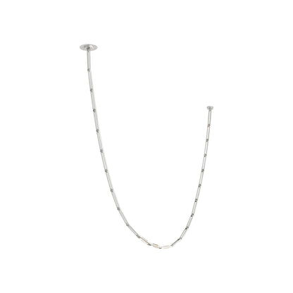 Catena Link LED Chandelier in Polished Nickel (119.6-Inch).