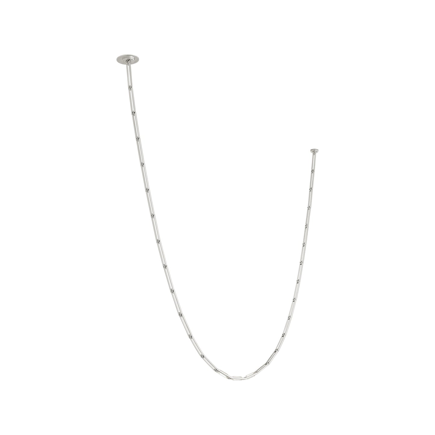 Catena Link LED Chandelier in Polished Nickel (150.4-Inch).