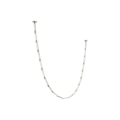 Catena Link LED Chandelier in Polished Nickel (103.2-Inch).
