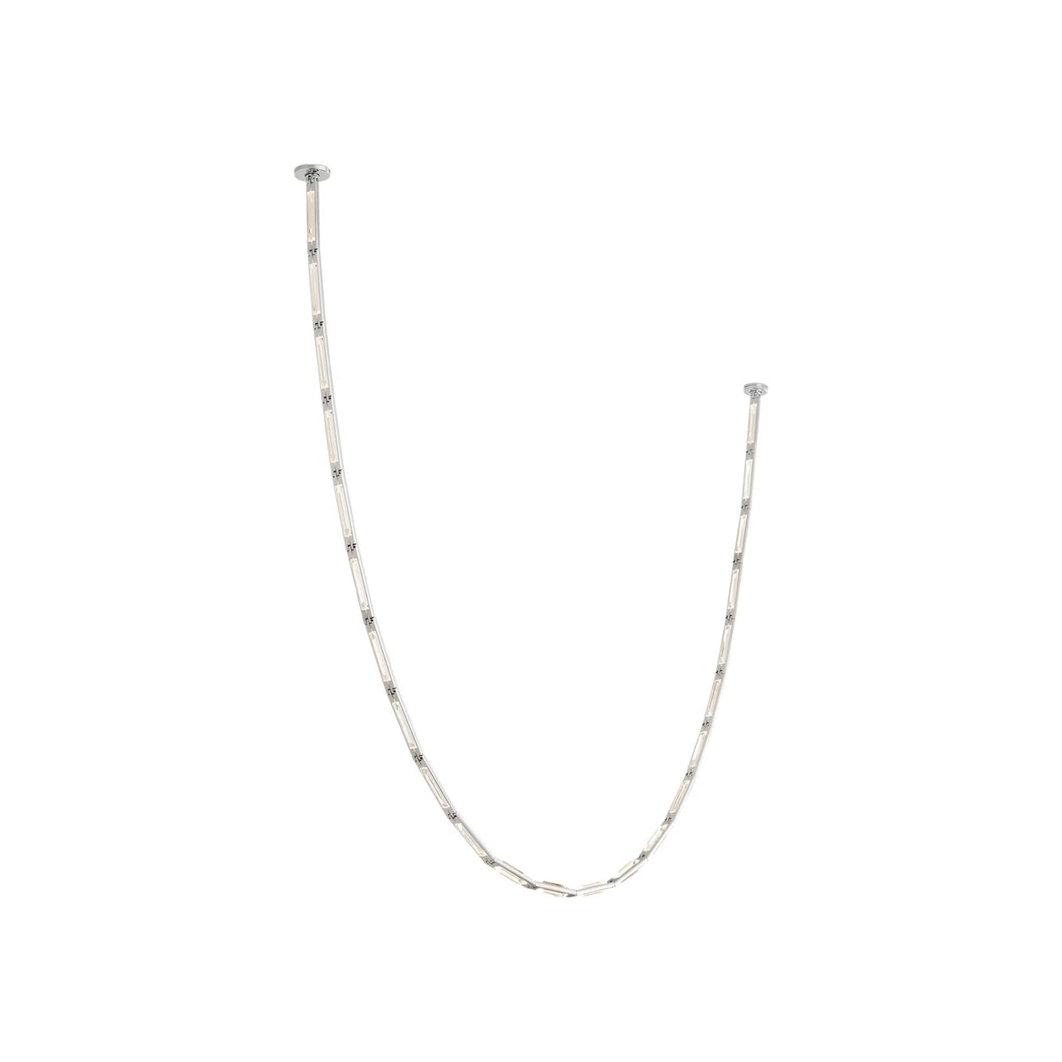 Catena Link LED Chandelier in Polished Nickel (118.6-Inch).