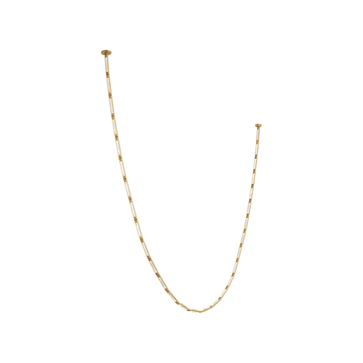 Catena Link LED Chandelier in Hand-Rubbed Antique Brass (149.4-Inch).