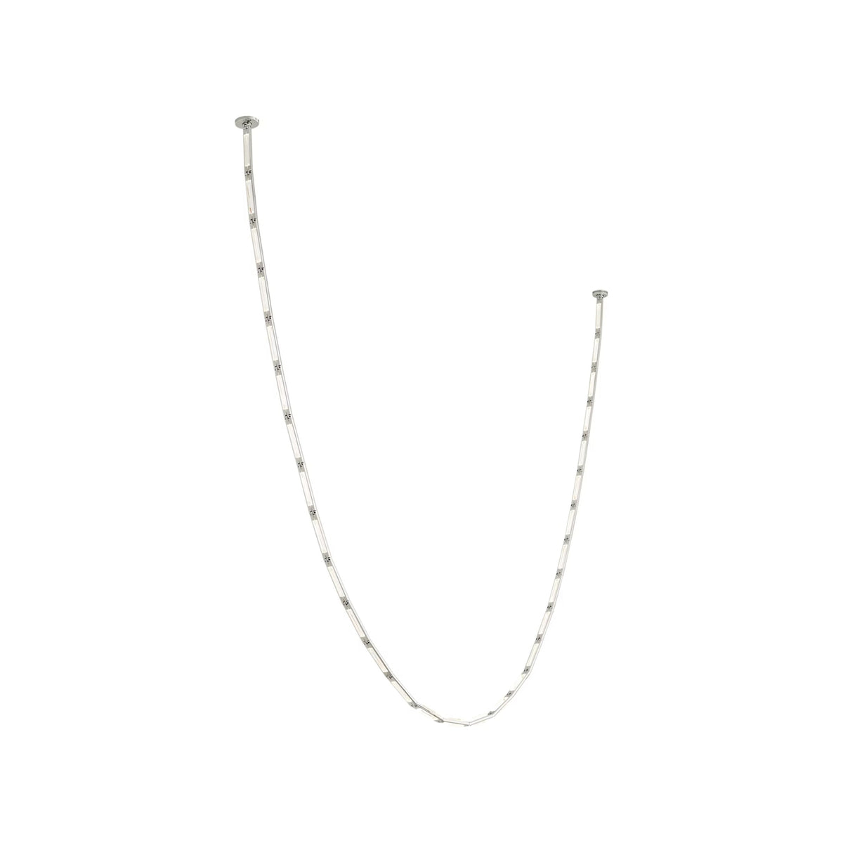 Catena Link LED Chandelier in Polished Nickel (149.4-Inch).