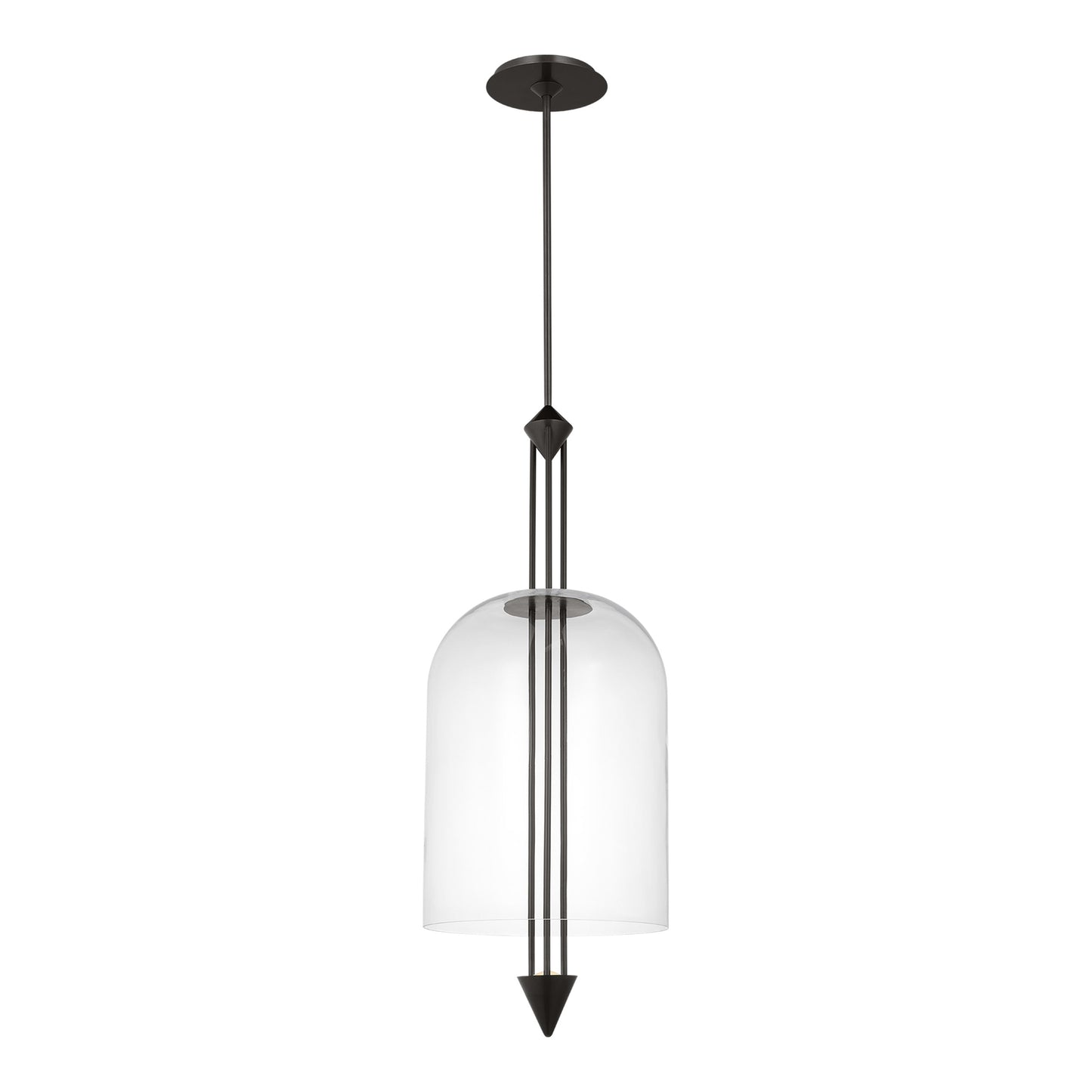 Cathedral LED Pendant Light in Dark Bronze (X-Large).