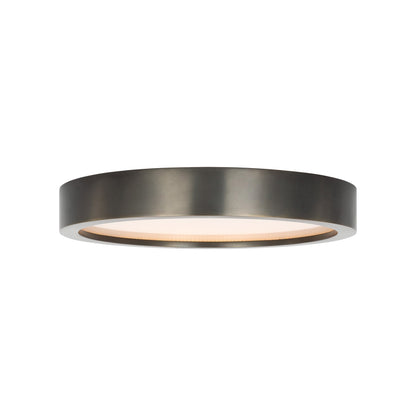 Cerne LED Flush Mount Ceiling Light in Dark Bronze (Medium).