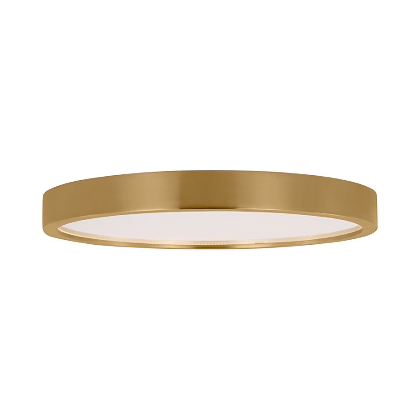 Cerne LED Flush Mount Ceiling Light in Natural Brass (Large).