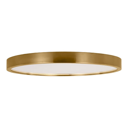 Cerne LED Flush Mount Ceiling Light in Natural Brass (X-Large).