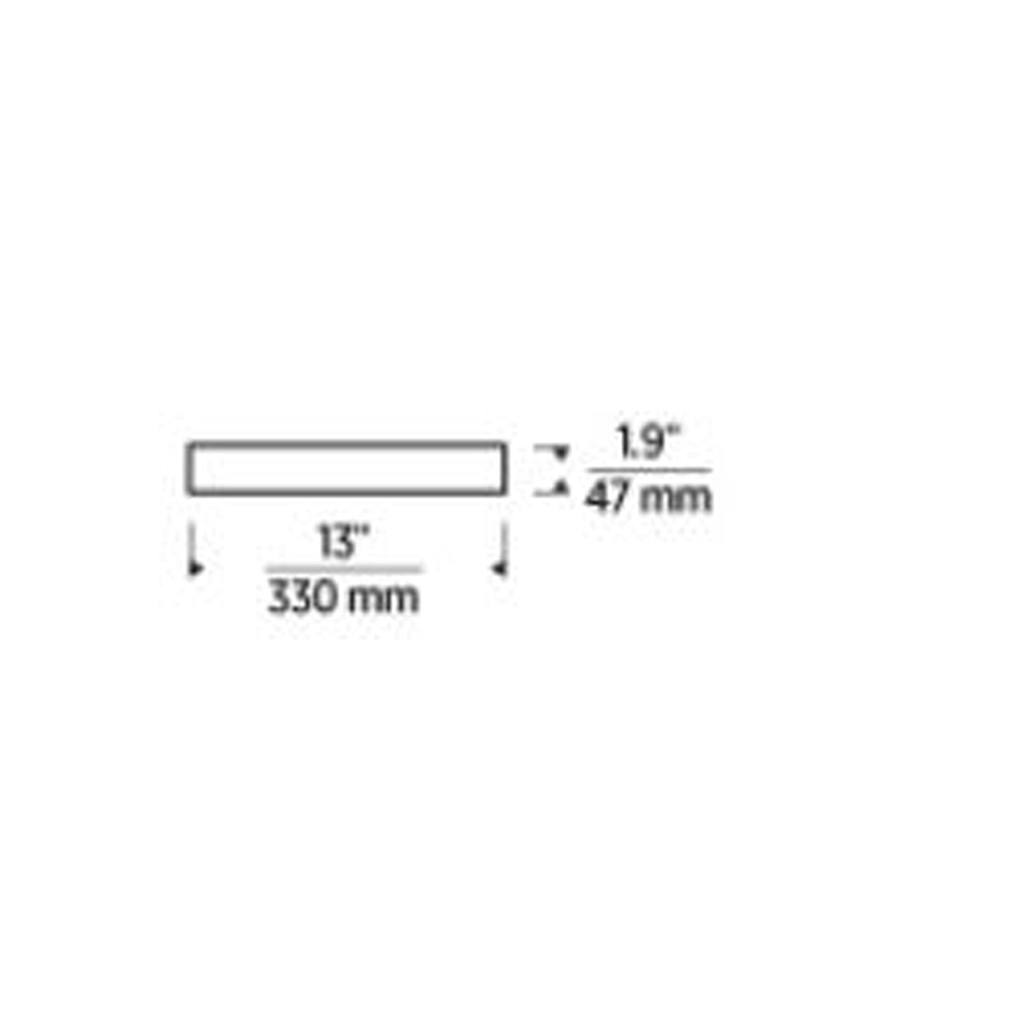 Cerne LED Flush Mount Ceiling Light - line drawing.