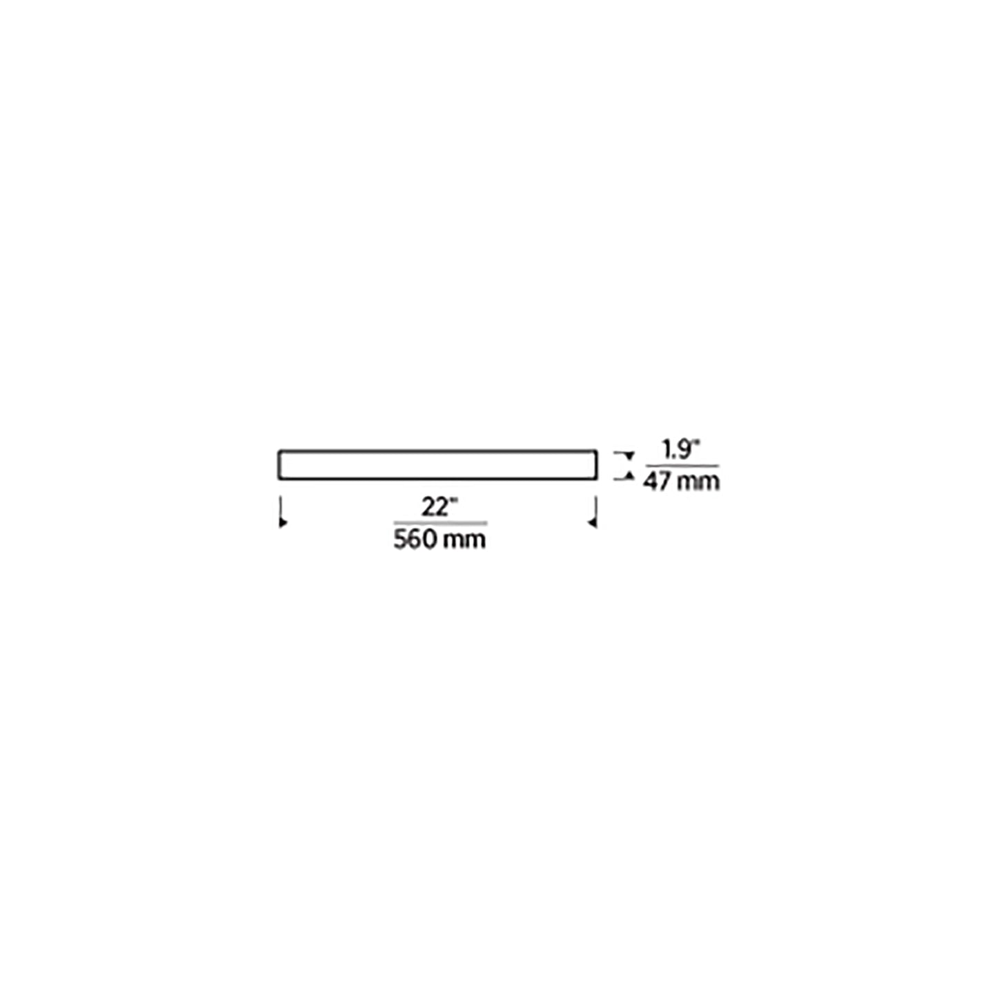 Cerne LED Flush Mount Ceiling Light - line drawing.
