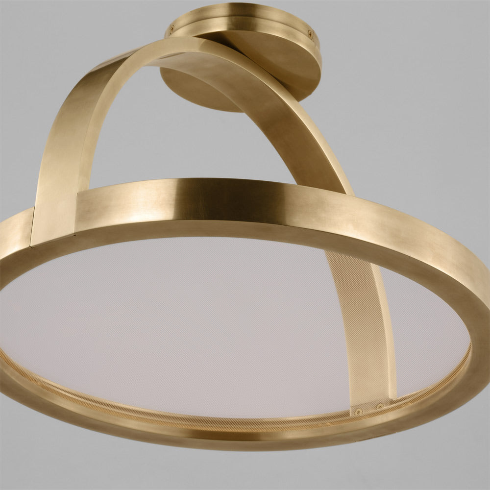 Cerne LED Semi Flush Mount Ceiling Light in Detail.