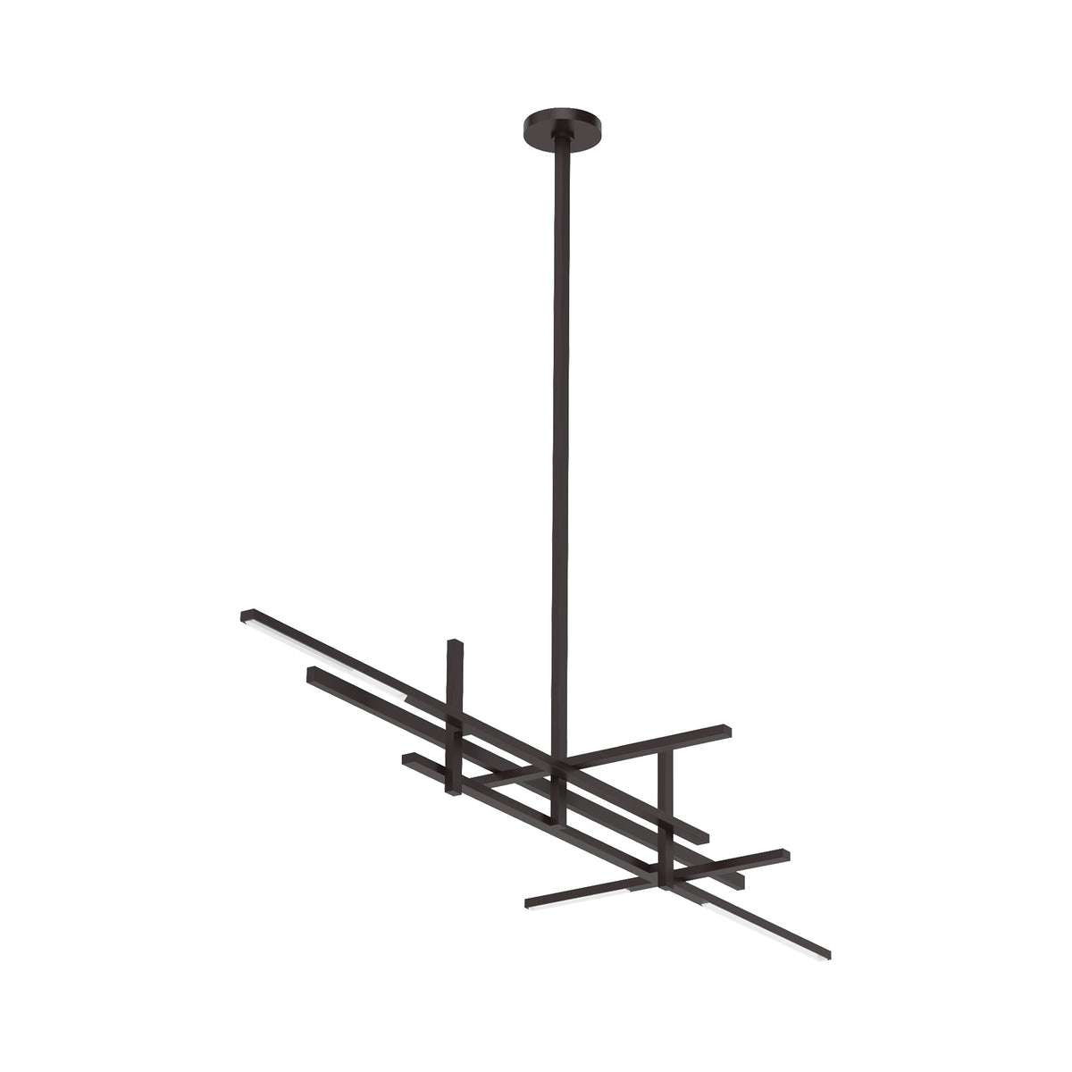 Cityscape Stacked Linear LED Chandelier.
