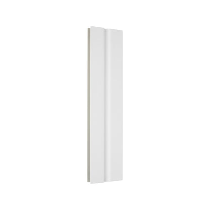 Cloak LED Bath Vanity Light in Matte White (18-Inch).