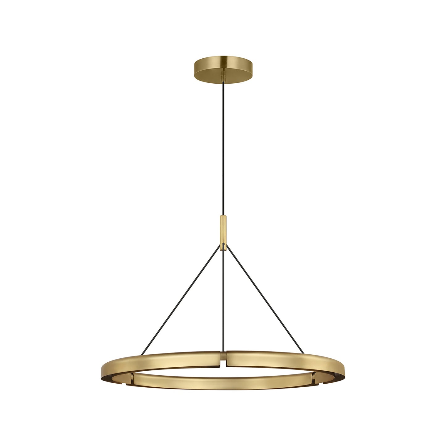 Cloak LED Chandelier in Hand-Rubbed Antique Brass (30.4-Inch).