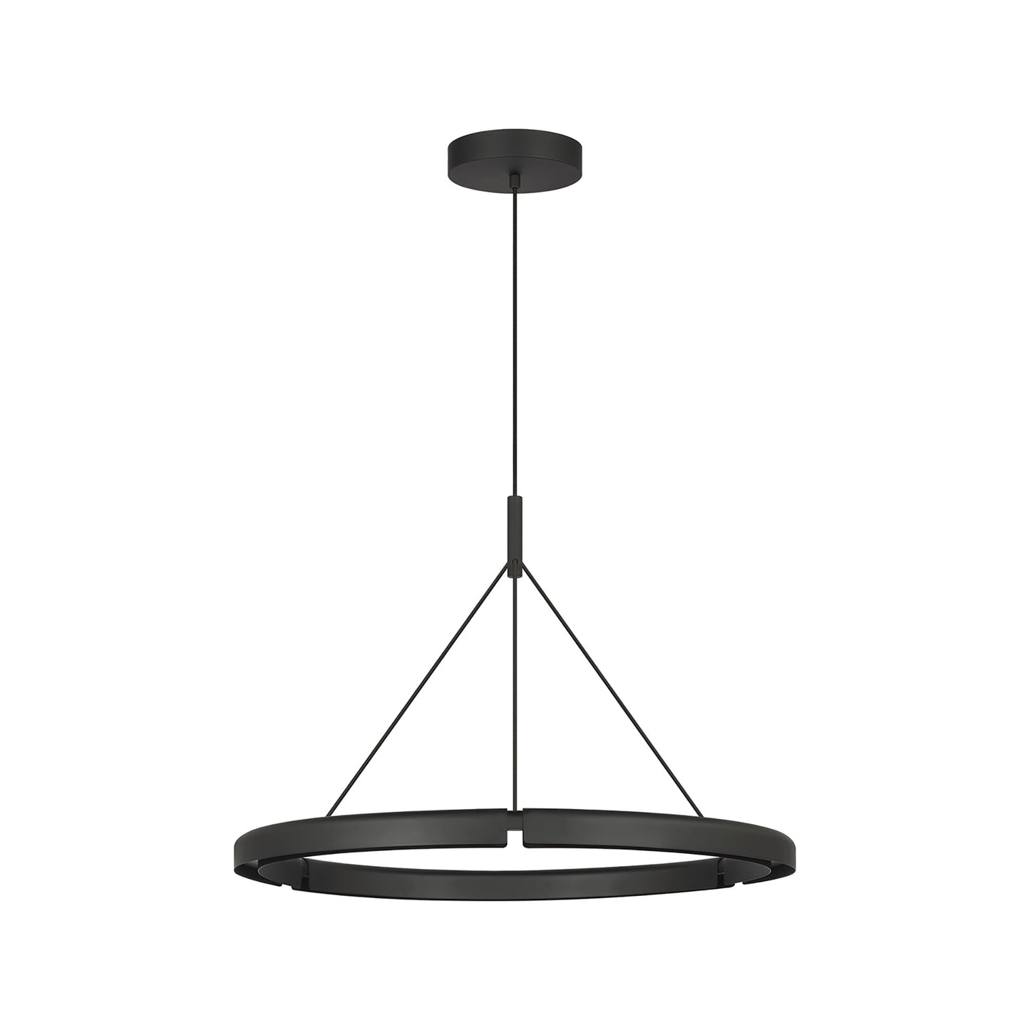 Cloak LED Chandelier in Nightshade Black (30.4-Inch).