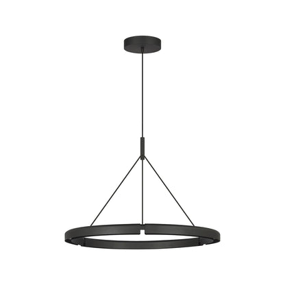 Cloak LED Chandelier in Nightshade Black (30.4-Inch).