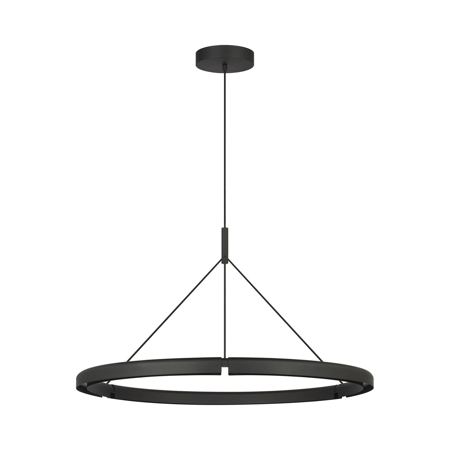 Cloak LED Chandelier in Nightshade Black (36.6-Inch).