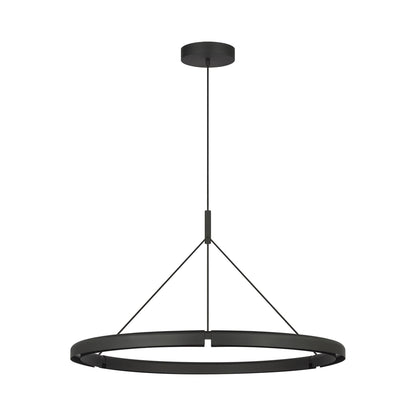 Cloak LED Chandelier in Nightshade Black (36.6-Inch).