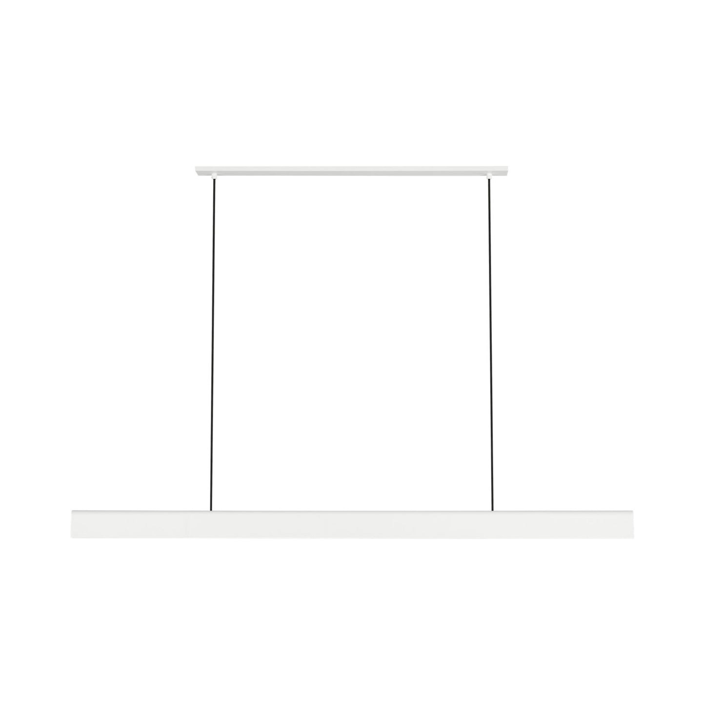 Cloak LED Linear Chandelier in Matte White.