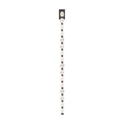 Collier LED Wall Light in Bronze/Crystal (53-Inch).