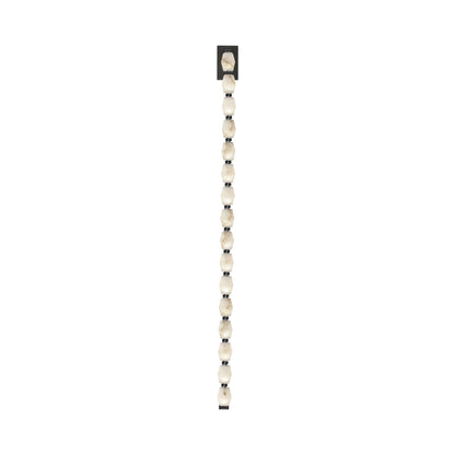 Collier LED Wall Light in Bronze/Alabaster (53-Inch).