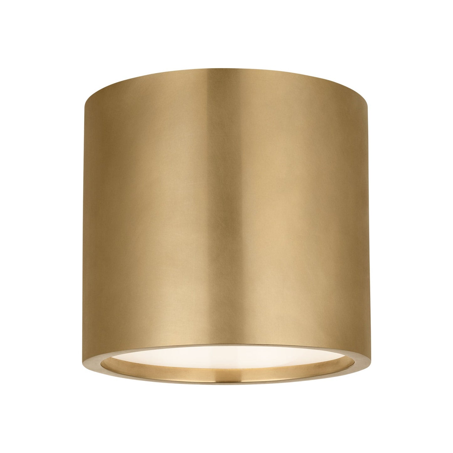 Dola LED Flush Mount Ceiling Light in Hand-Rubbed Antique Brass (6-Inch).