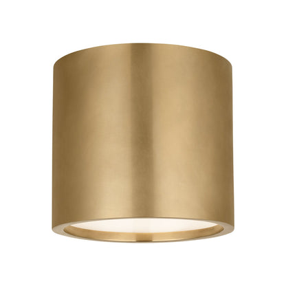 Dola LED Flush Mount Ceiling Light in Hand-Rubbed Antique Brass (6-Inch).