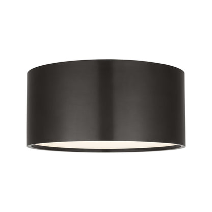 Dola LED Flush Mount Ceiling Light in Bronze (9.9-Inch).