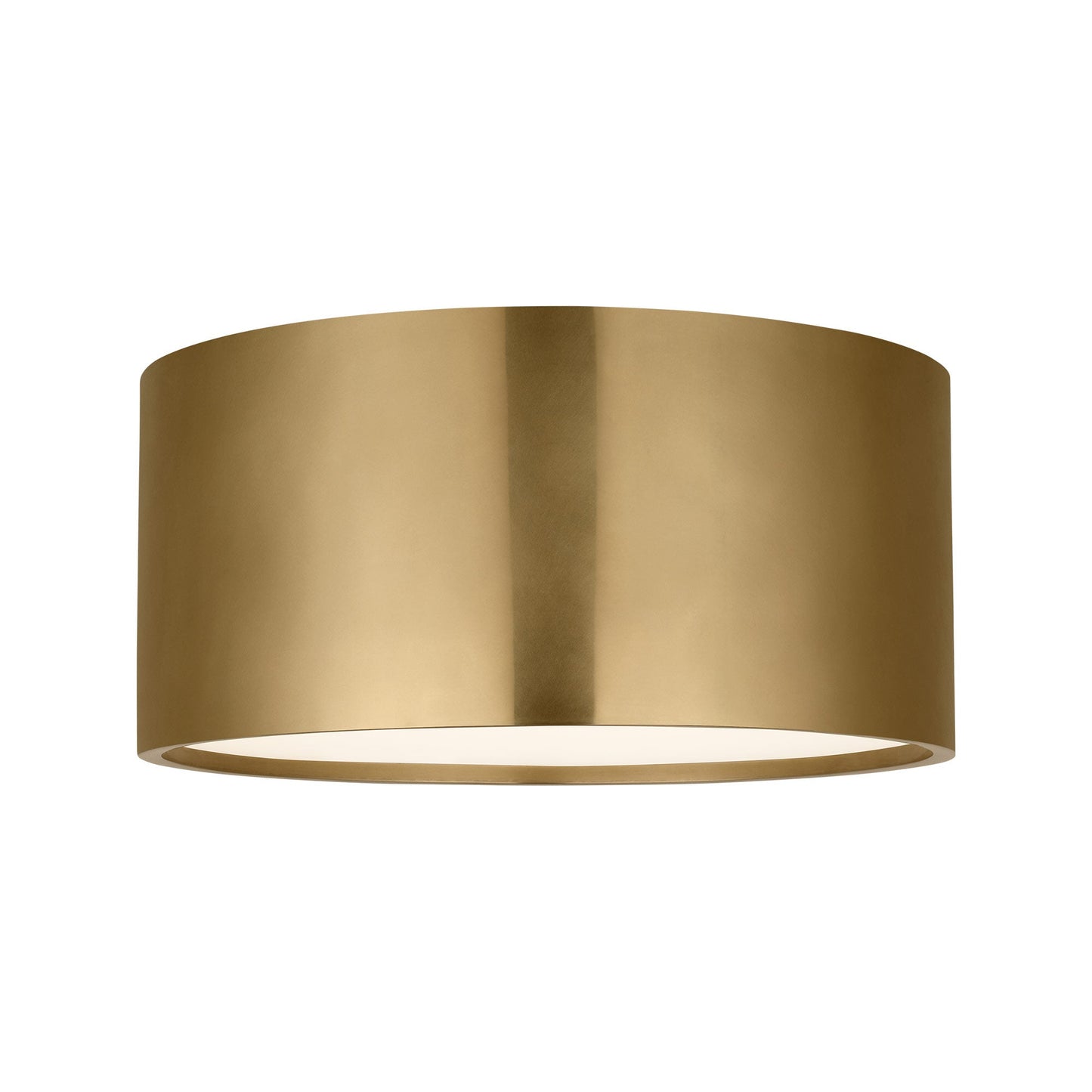 Dola LED Flush Mount Ceiling Light in Hand-Rubbed Antique Brass (9.9-Inch).