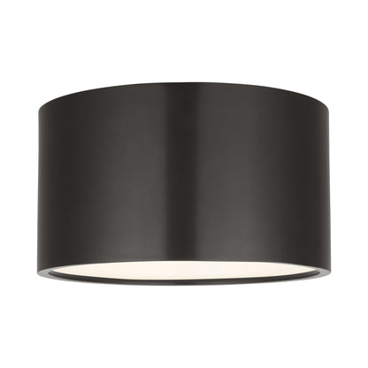 Dola LED Flush Mount Ceiling Light in Bronze (13-Inch).
