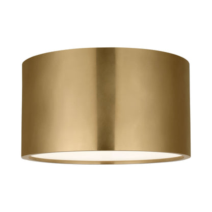 Dola LED Flush Mount Ceiling Light in Hand-Rubbed Antique Brass (13-Inch).