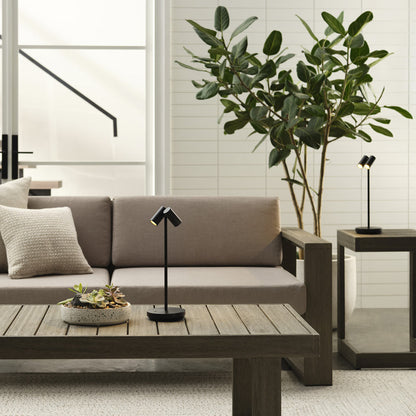 Doppia LED Table Lamp in living room.