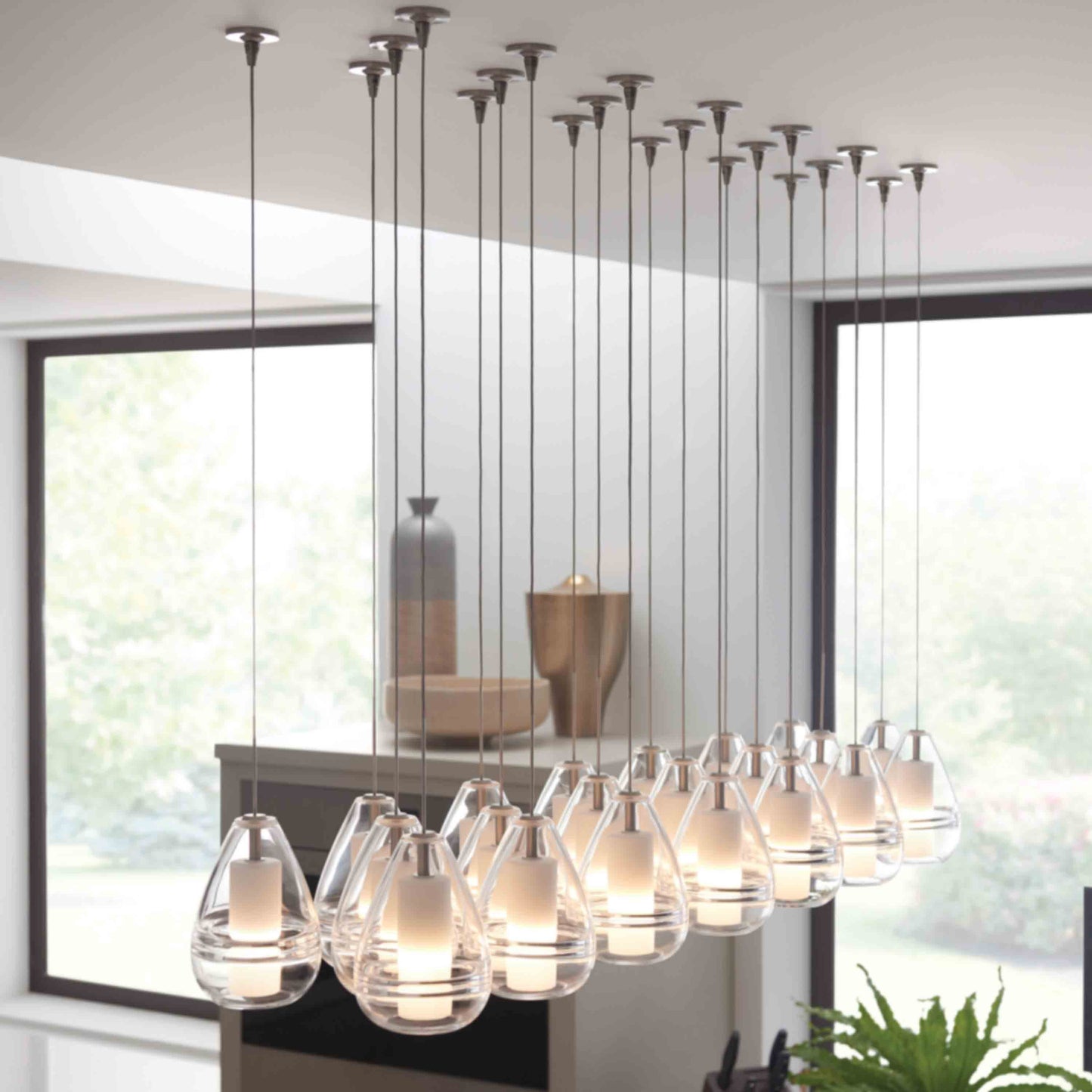 Mini Ella Low Voltage Pendant Light in kitchen.